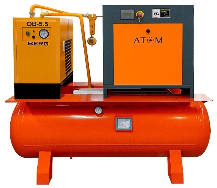 Винтовой компрессор ATOM А7,5ЕО-270 10 (IP23)