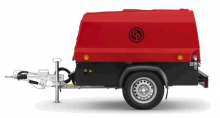 Дизельный компрессор Chicago Pneumatic CPS175 на шасси