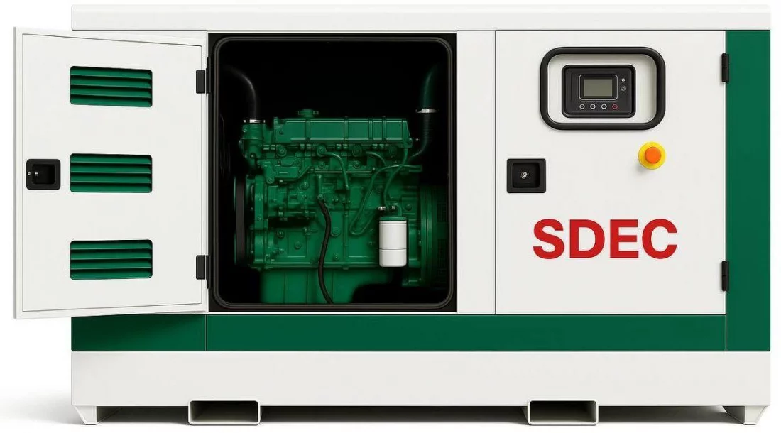 Дизельный генератор SDEC GMP 88SD в кожухе