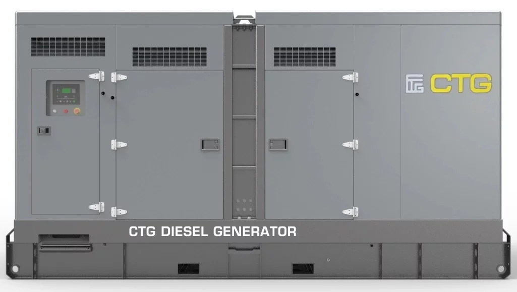 Дизельный генератор CTG 660C в кожухе с АВР