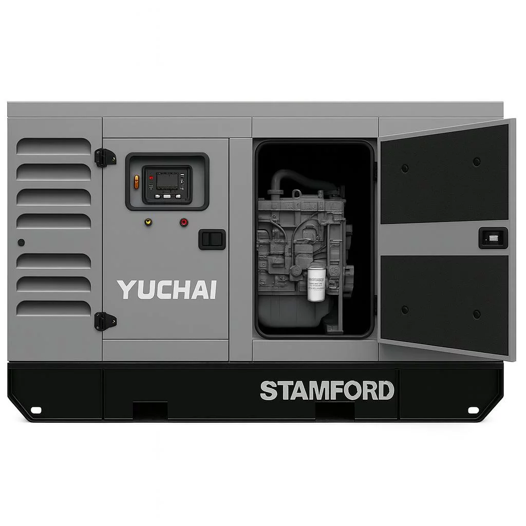 Дизельный генератор Yuchai GMP AY55 в кожухе
