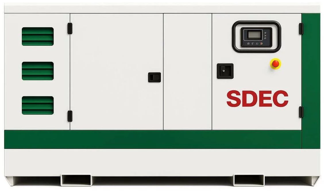Дизельный генератор SDEC GMP 1238SD в кожухе