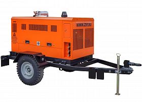 Дизельный компрессор ЗИФ ПВ-10/1,2 на шасси — фото 1